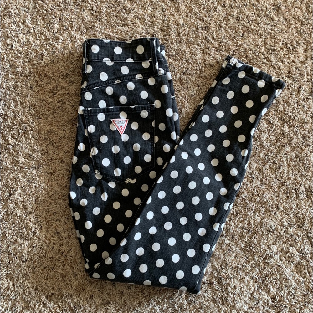 Polka dot guess jeans